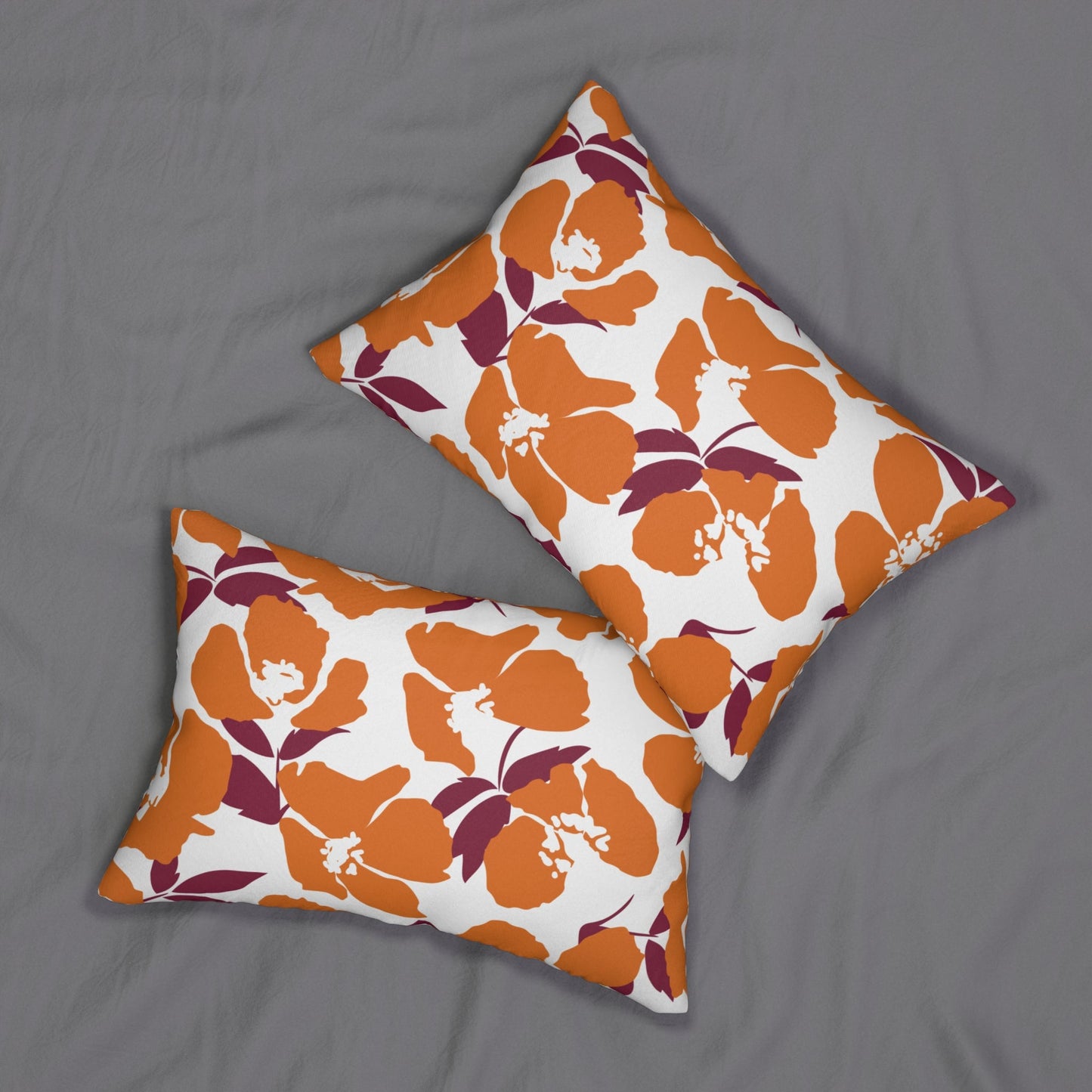 Pillow | Maroon & Orange | Poppy