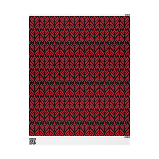 Gift Wrap | Red & Black | Palm