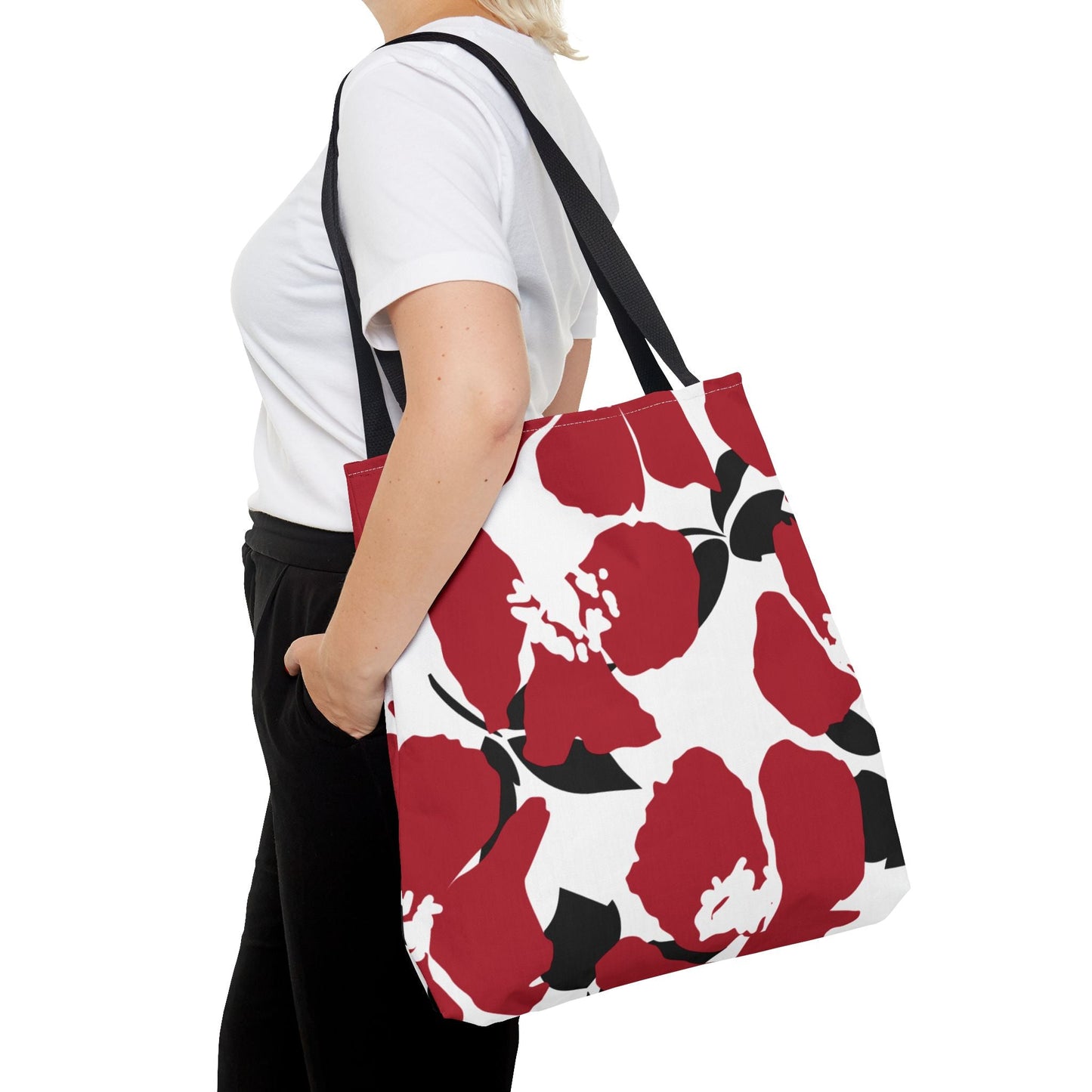 Tote Bag | Red & Black | Poppy