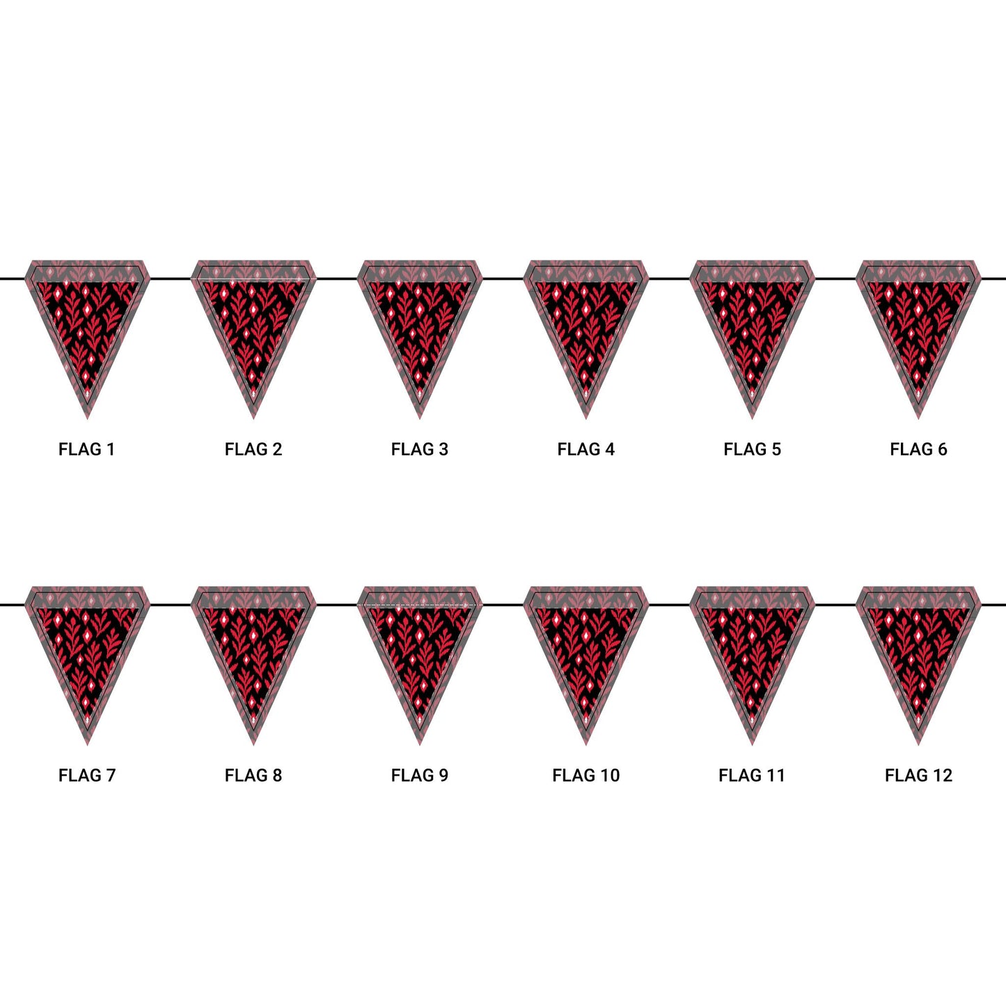 Flag Garland | New Brunswick, New Jersey | Laurel