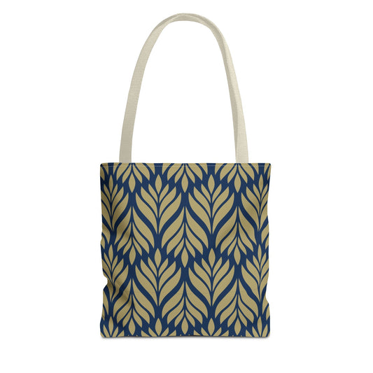 Tote Bag | Blue & Gold | Palm