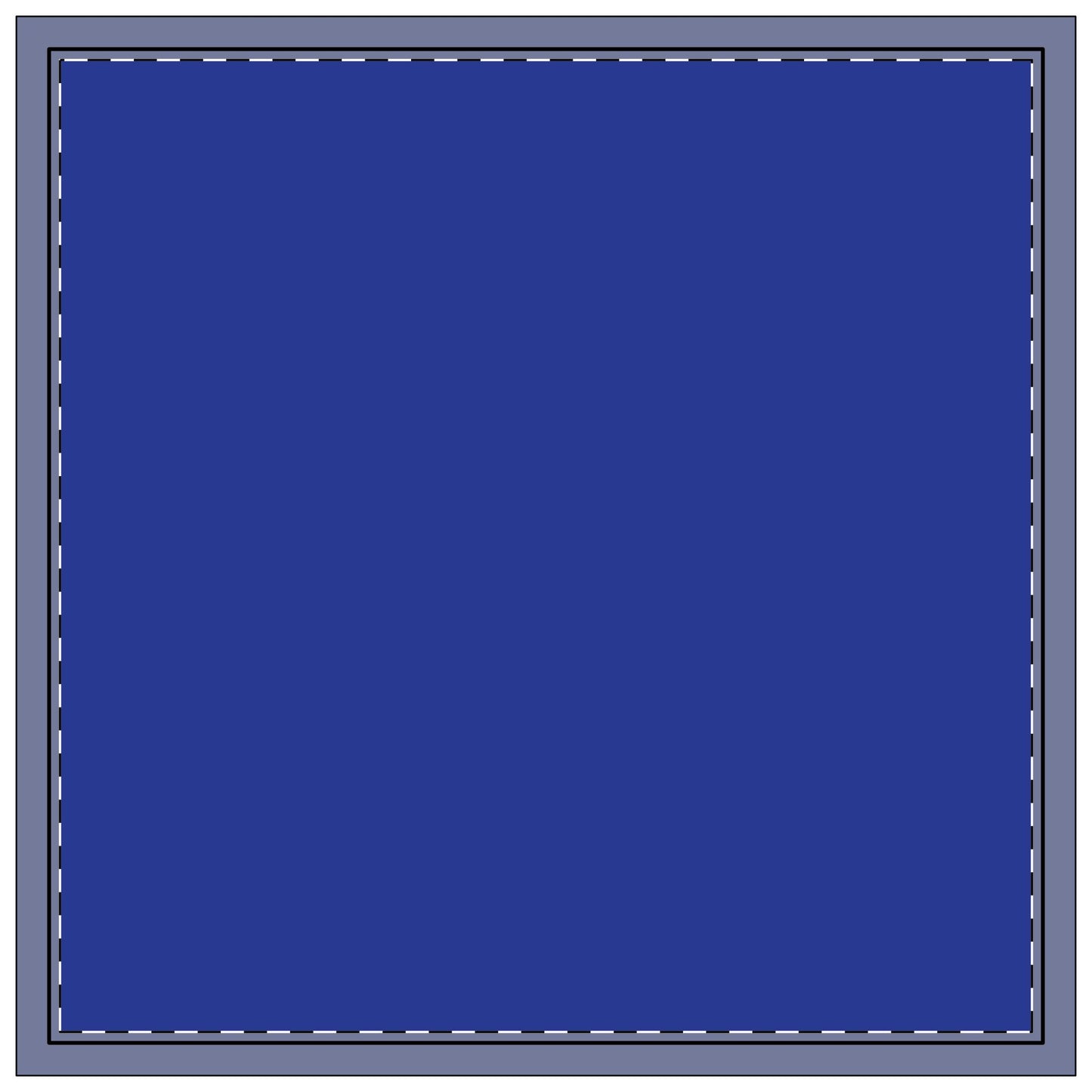 Napkin 4-set | Gainesville, Florida | Dark (Blue)