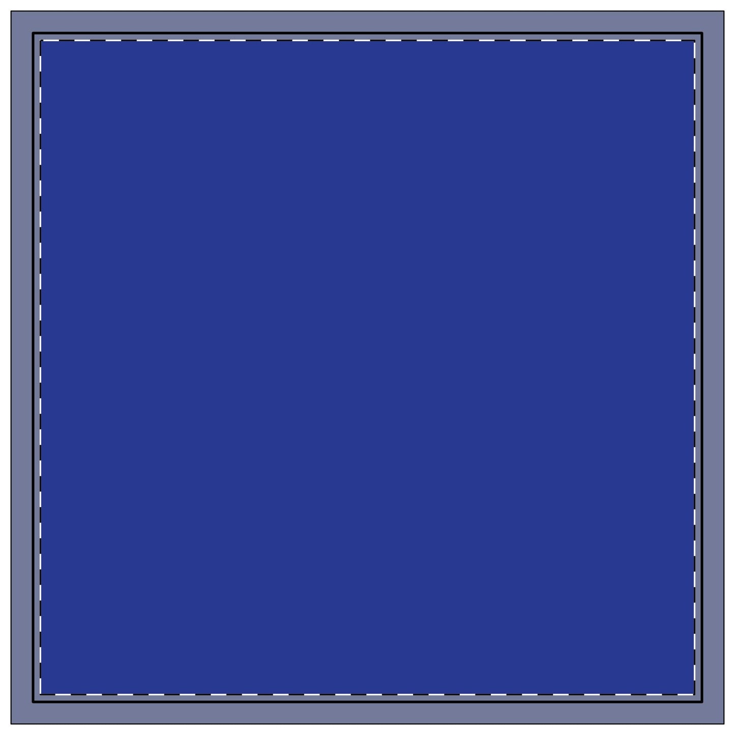 Napkin 4-set | Bright Blue & Orange | Dark (Blue)