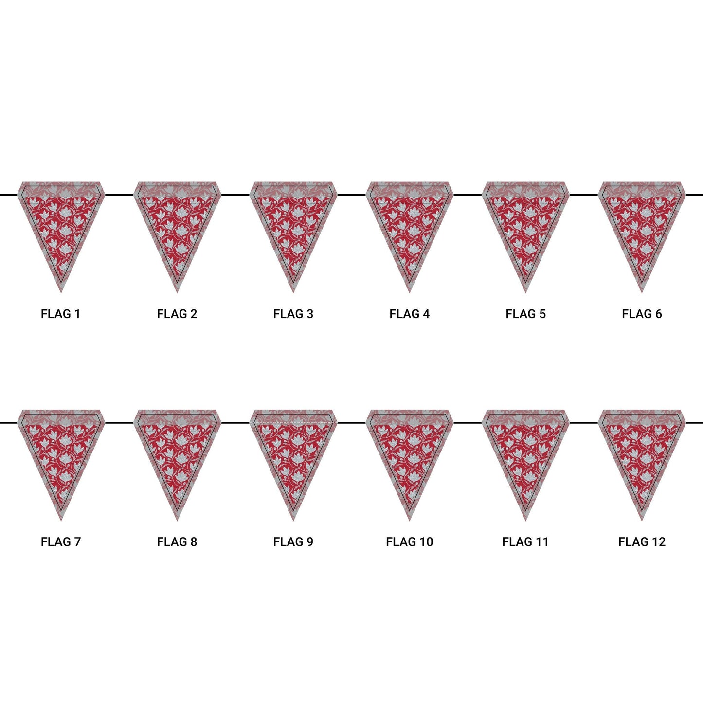 Flag Garland | Red & Gray | Magnolia