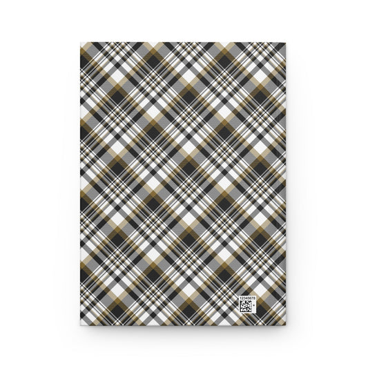 Hardcover Journal | Black & Gold | Tartan