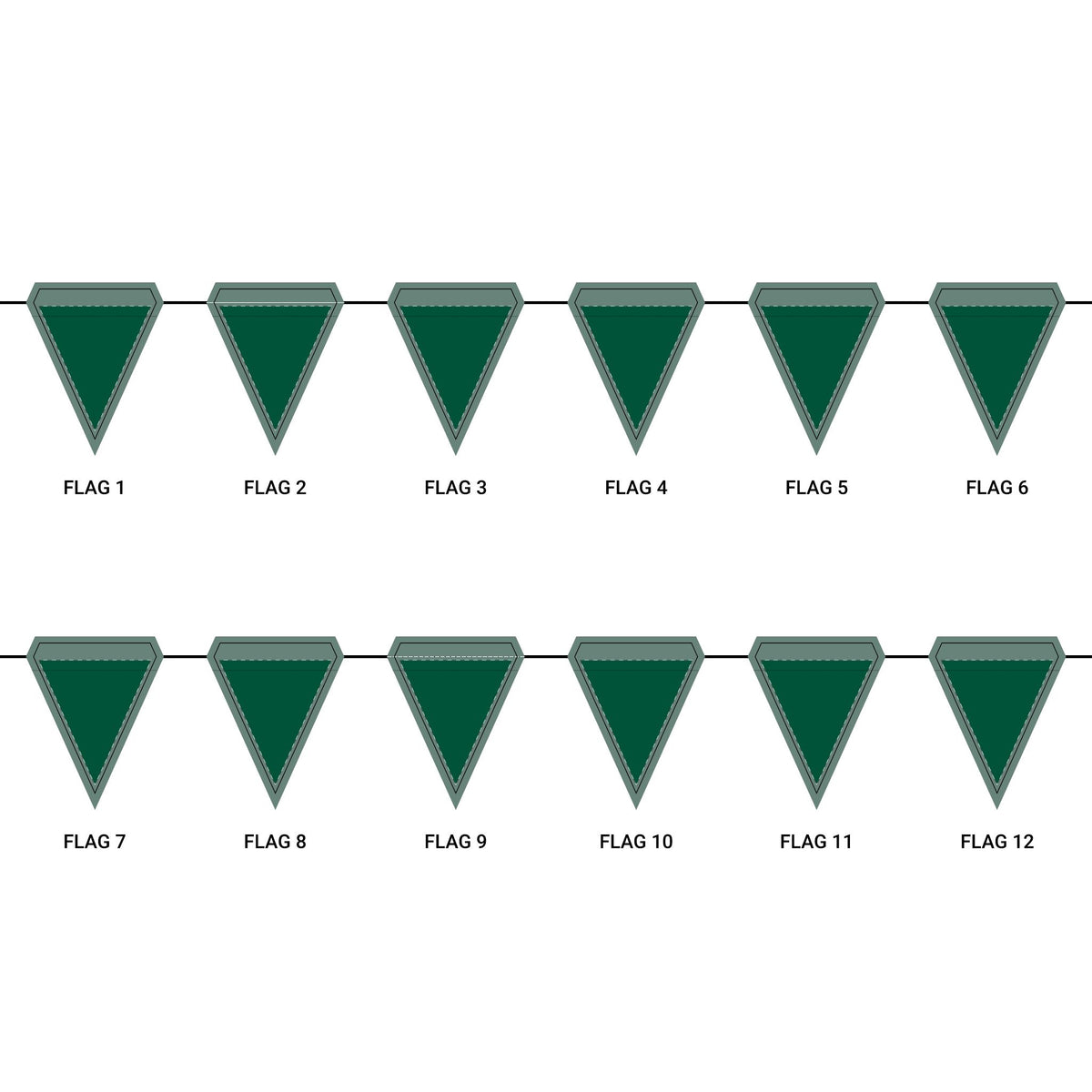 Flag Garland | Fairfax, Virginia | Dark