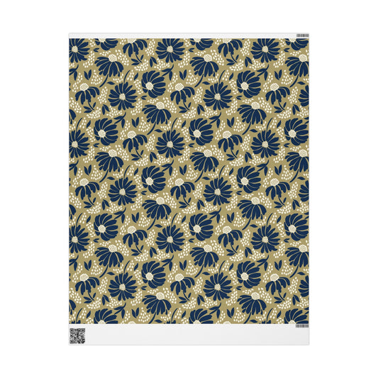 Gift Wrap | Blue & Gold | Bellis