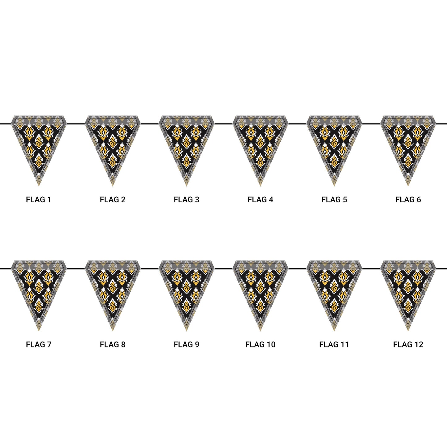 Flag Garland | Kennesaw, Georgia | Ikat