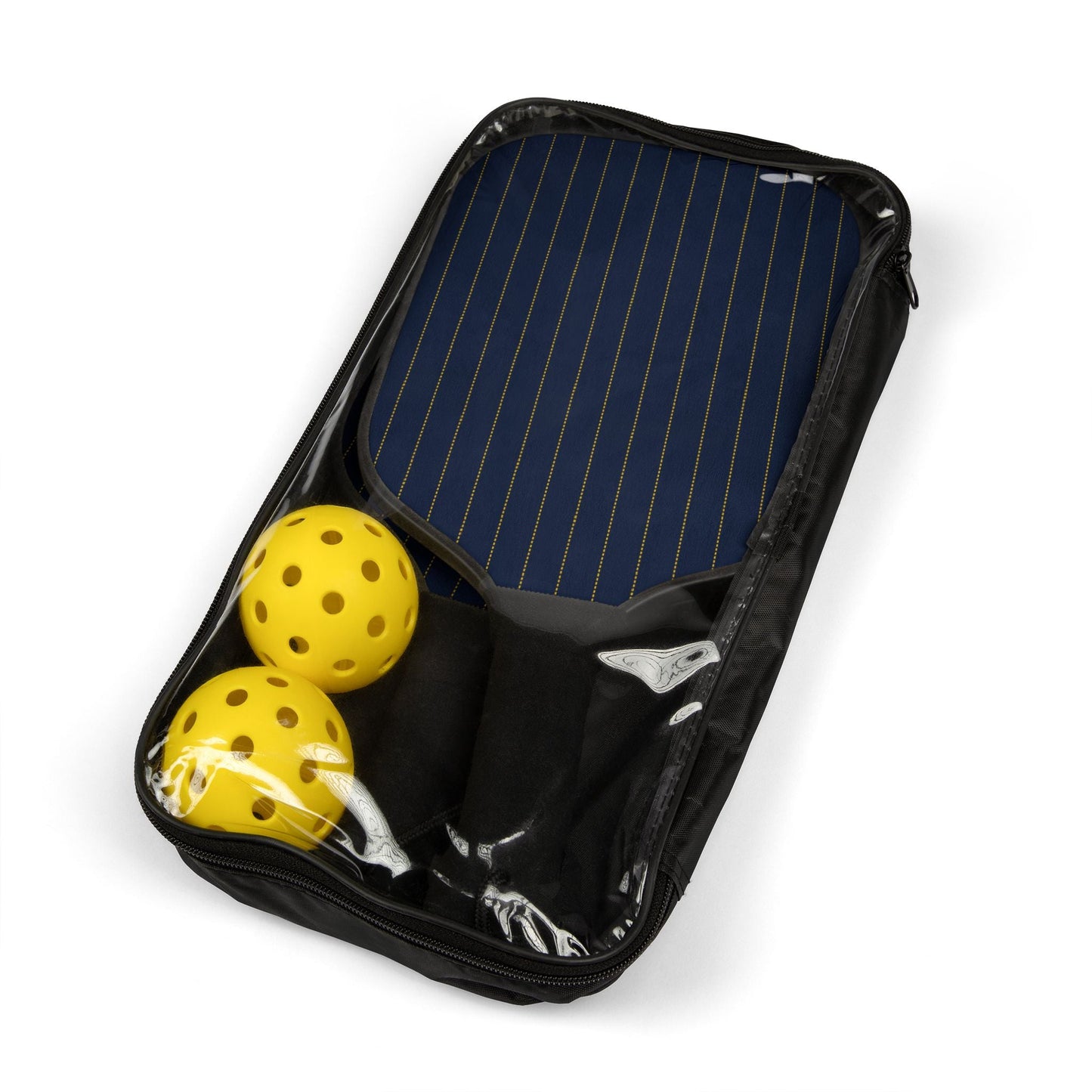 Pickleball Paddle Kit | Yellow & Blue | Pinstripe