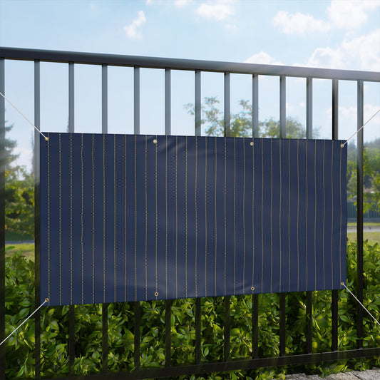 Banner | Yellow & Blue | Pinstripe
