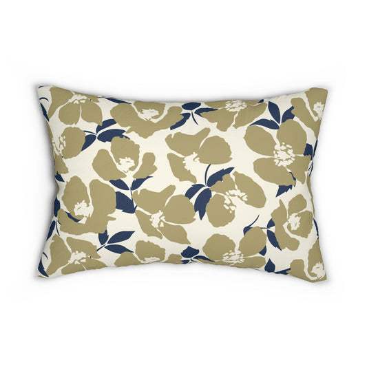 Pillow | Blue & Gold | Poppy