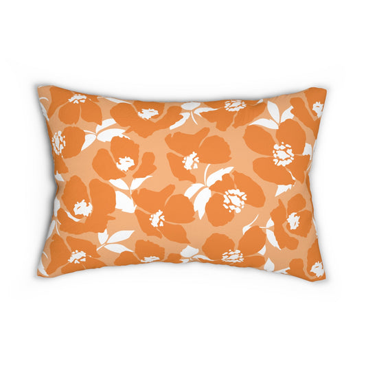 Pillow | Orange & White | Poppy