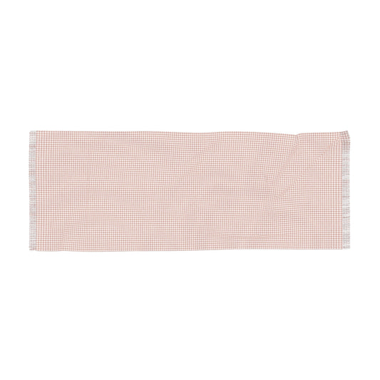 Scarf | Dark Orange & White | Houndstooth