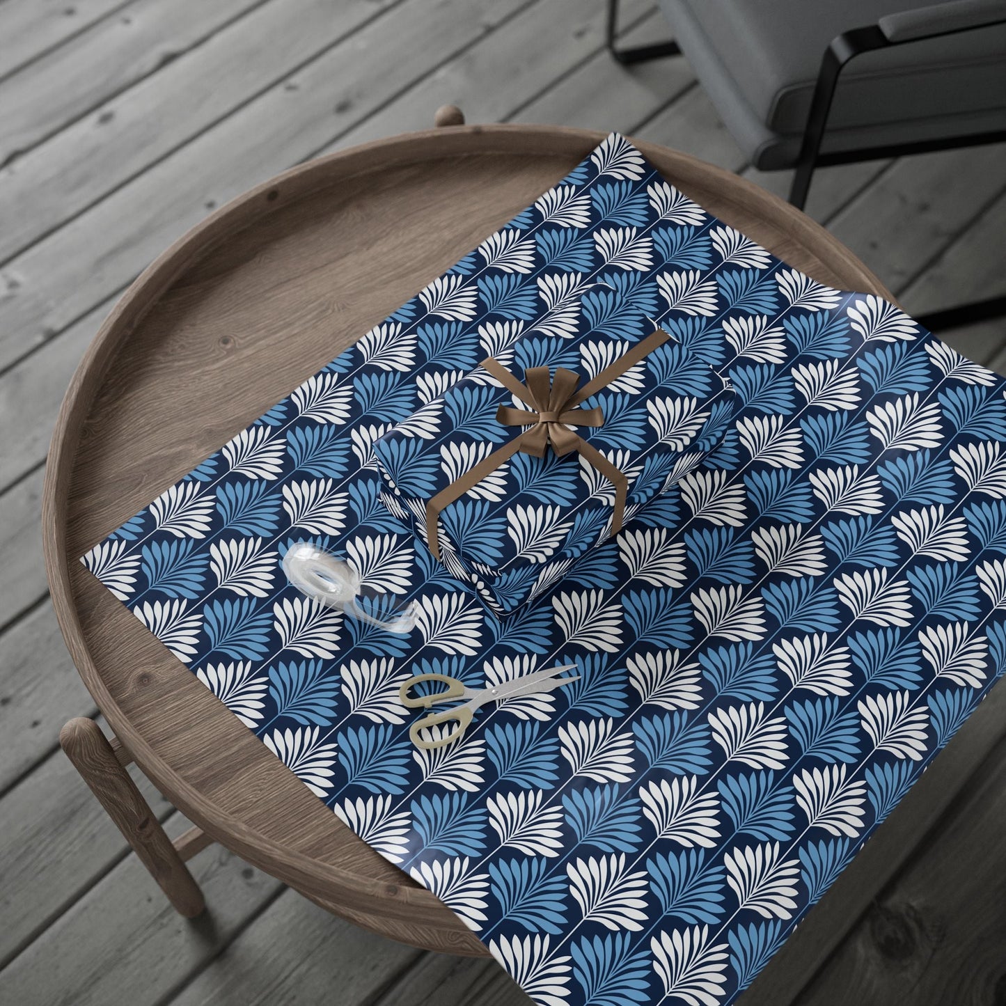 Gift Wrap | Light Blue & White | Deco