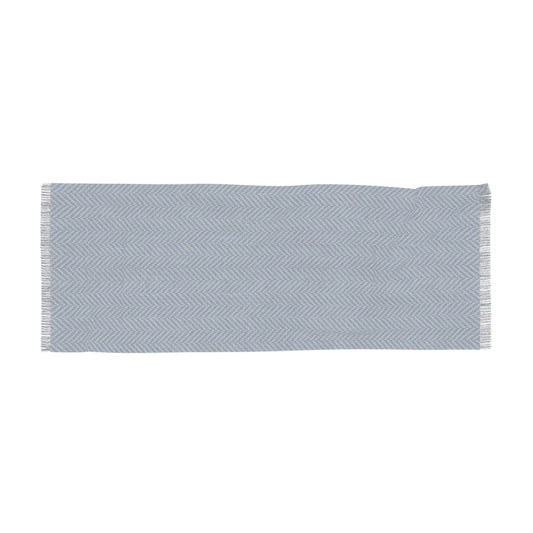 Scarf | Light Blue & White | Herringbone