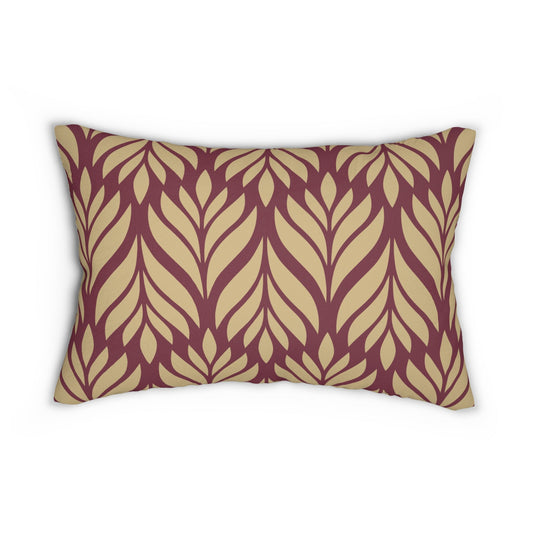 Pillow | Maroon & Gold | Palm