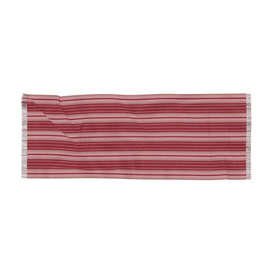 Scarf | Maroon & White | Stripe