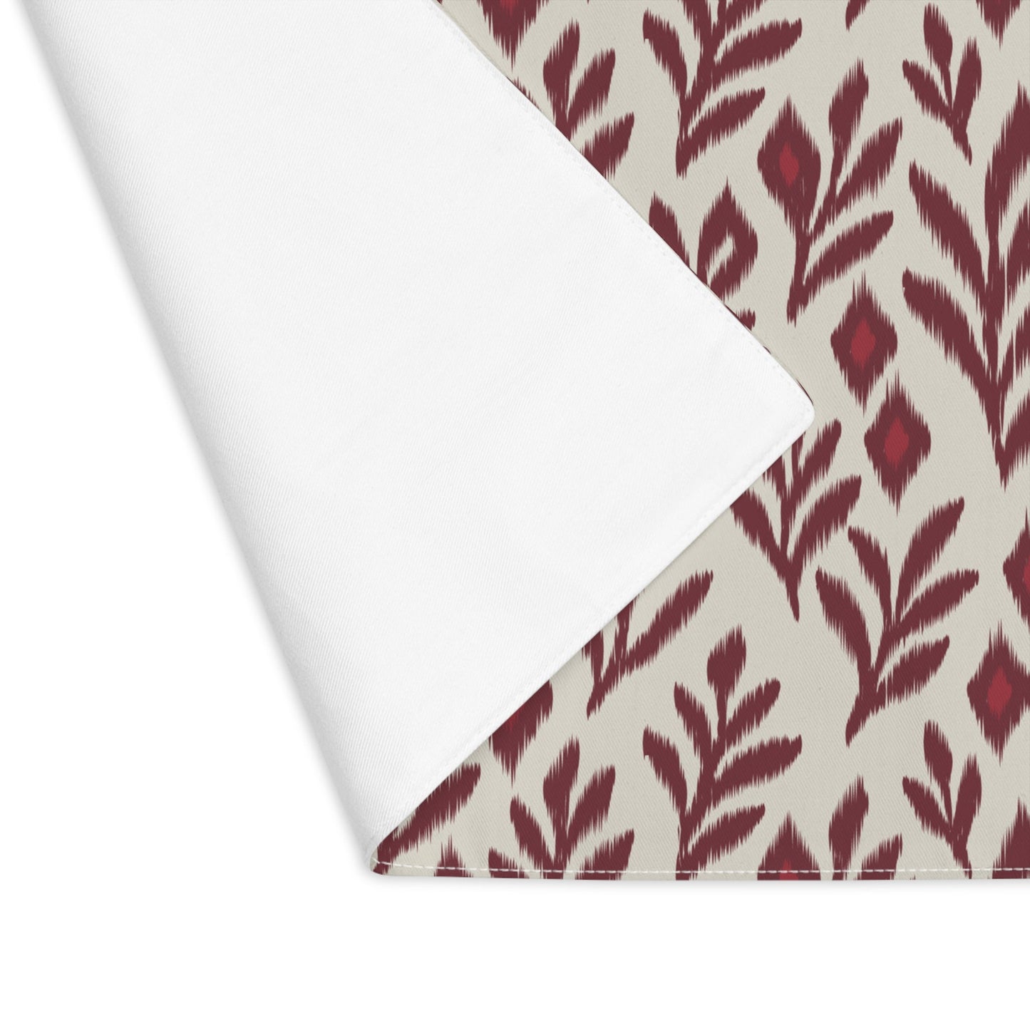Placemat | Maroon & White | Laurel
