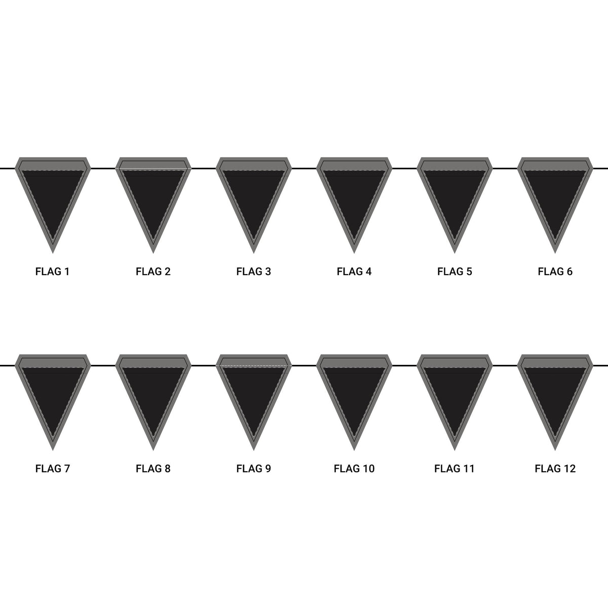 Flag Garland | Princeton, New Jersey | Dark