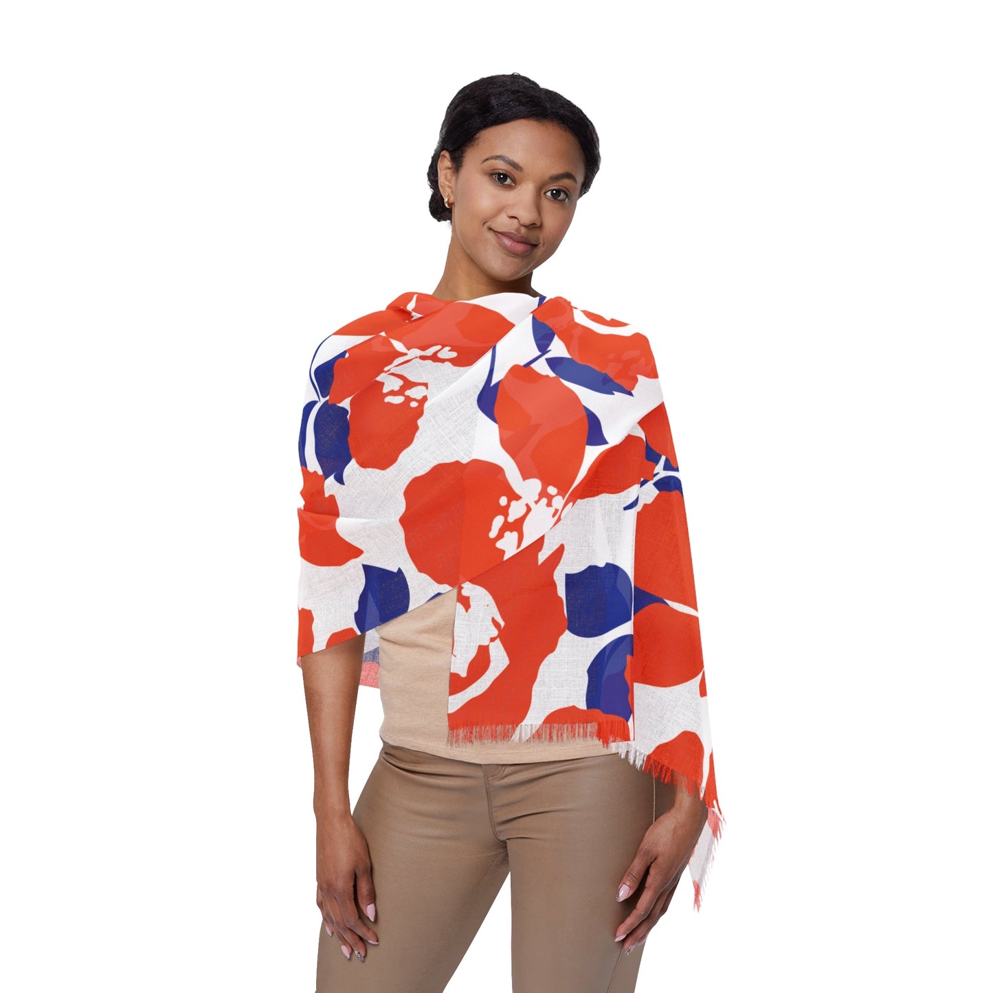 Scarf | Bright Blue & Orange | Poppy