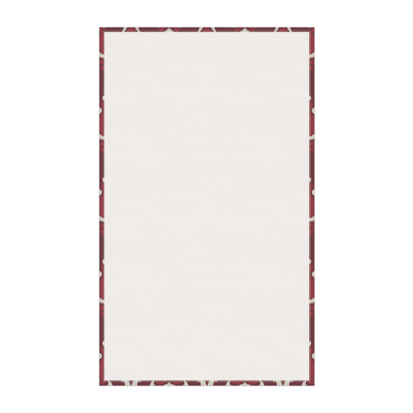 Tea Towel | Maroon & White | Ikat