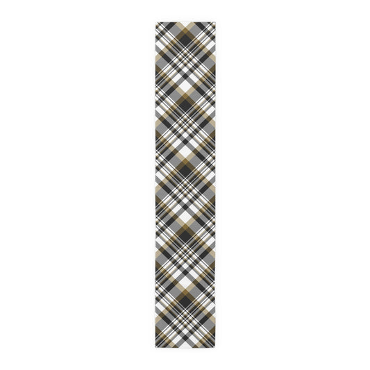 Table Runner | Black & Gold | Tartan