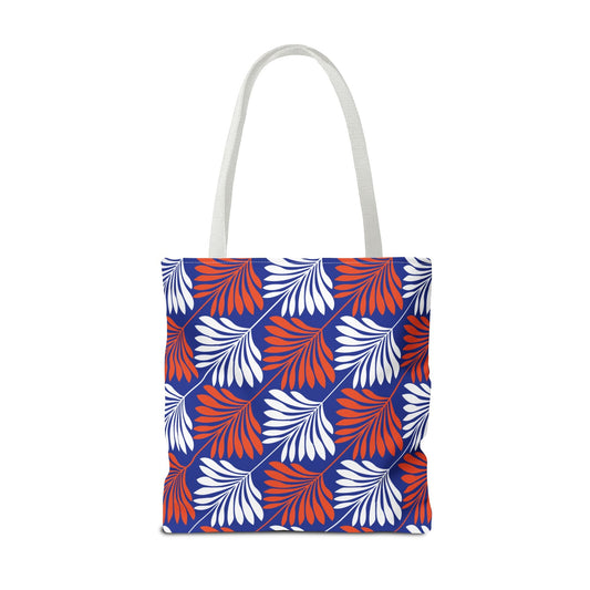 Tote Bag | Bright Blue & Orange | Deco