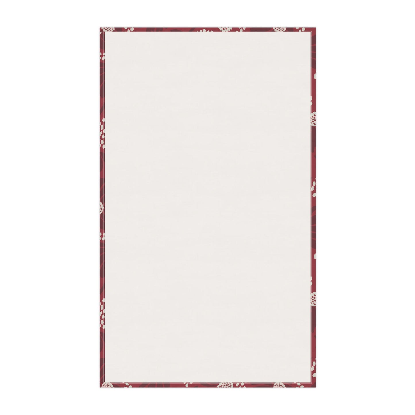 Tea Towel | Maroon & White | Bellis