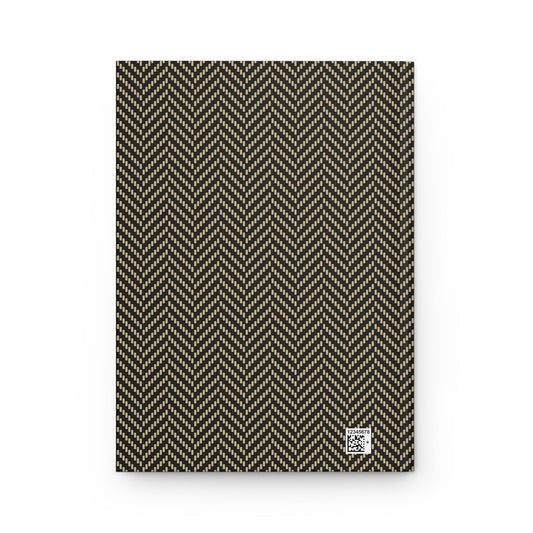 Journal | Black & Gold | Herringbone
