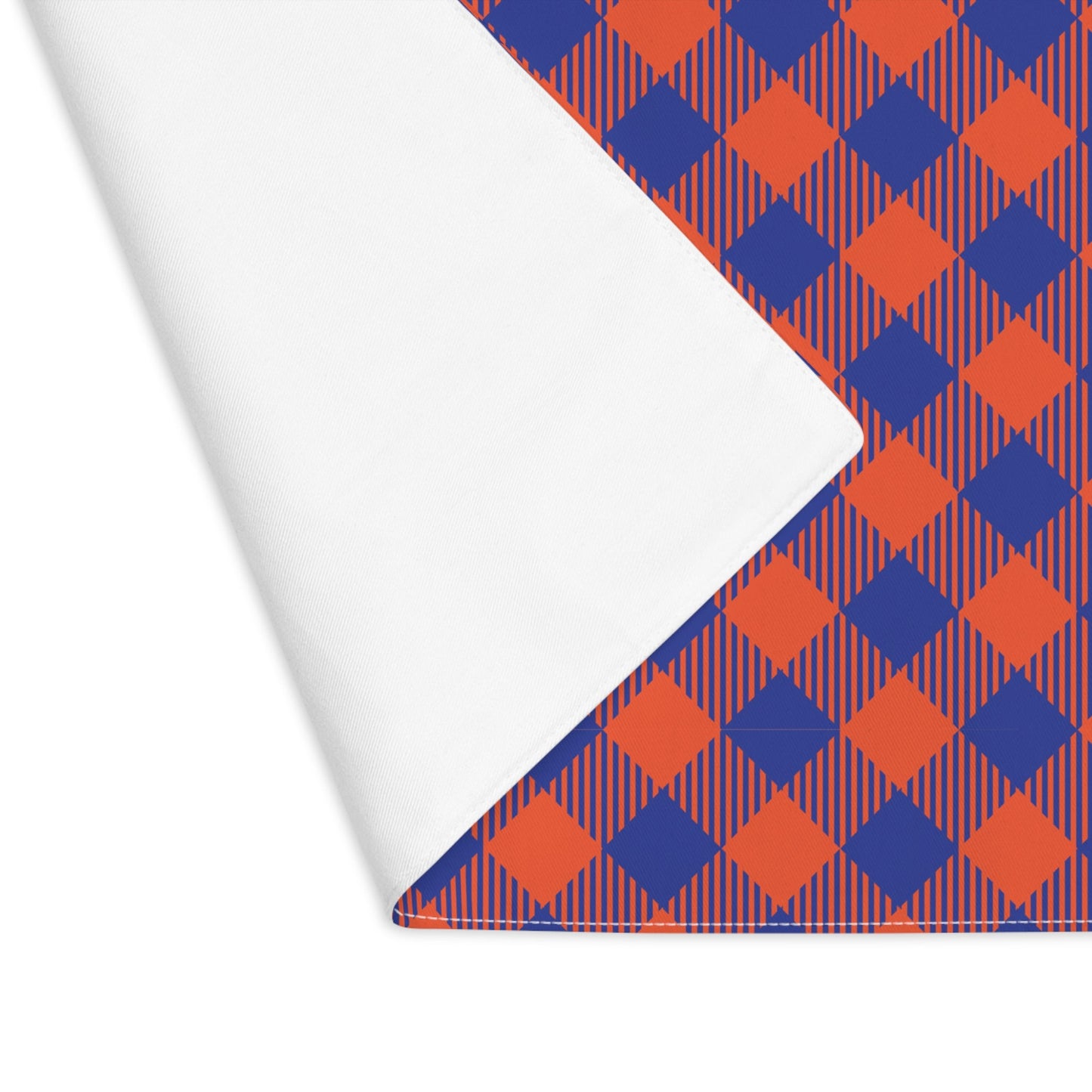 Placemat | Bright Blue & Orange | Gingham