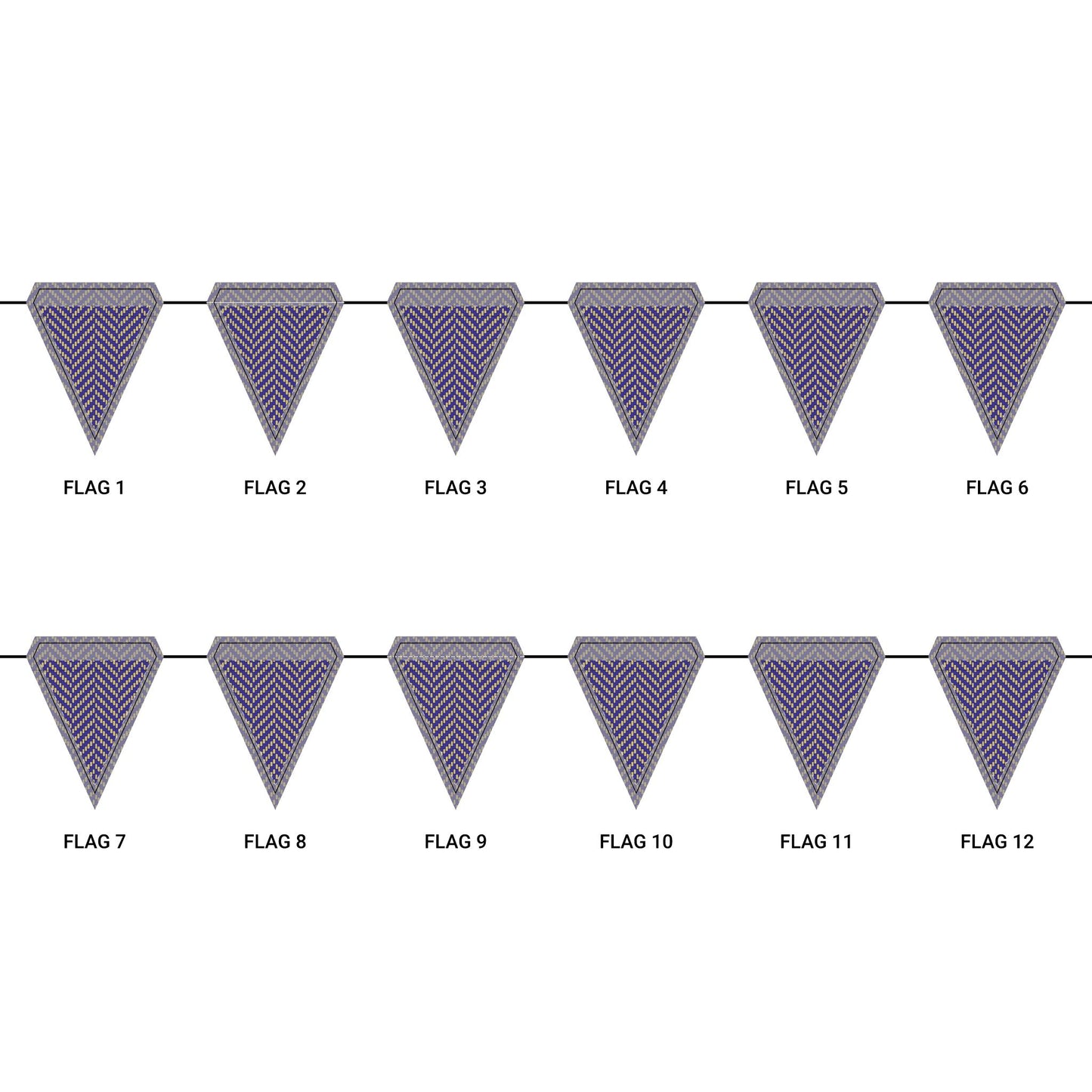 Flag Garland | Harrisonburg, Virginia | Herringbone