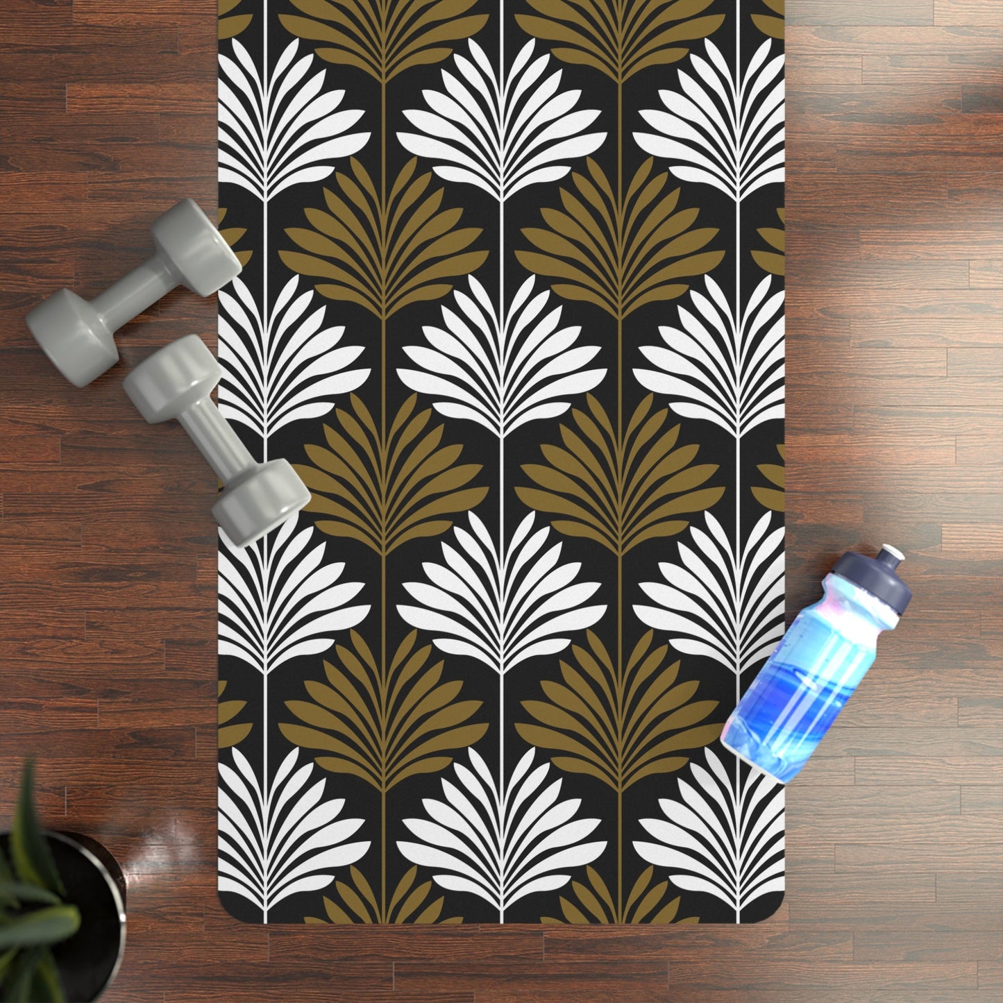 Yoga Mat | Black & Gold | Deco