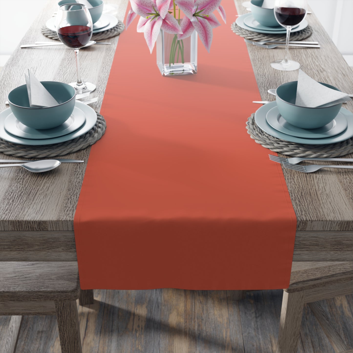 Table Runner | Charlottesville, VA | Orange (Light)