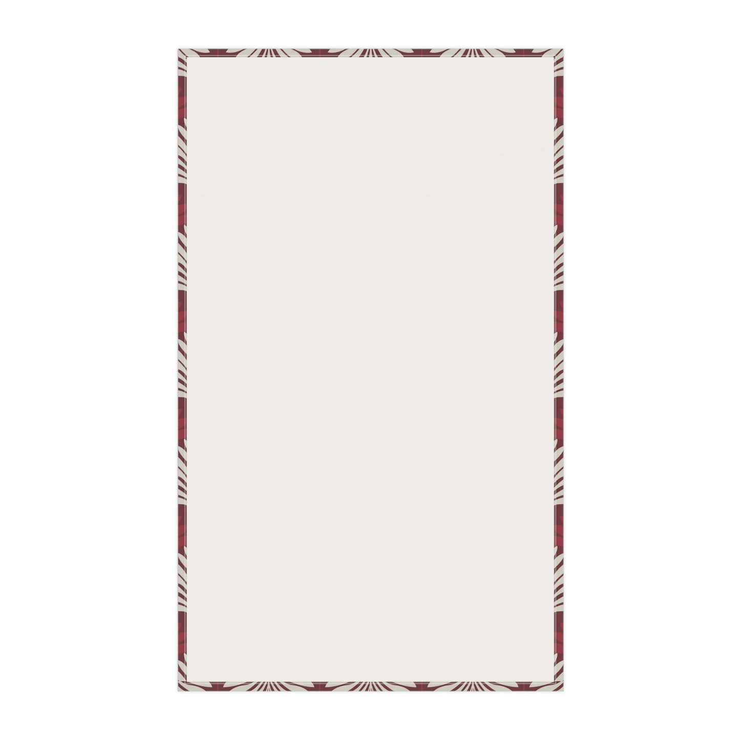 Tea Towel | Maroon & White | Deco