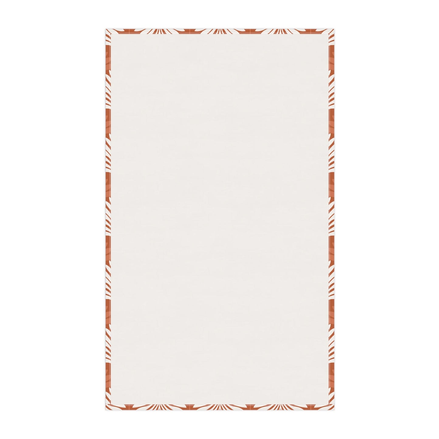 Tea Towels | Dark Orange & White | Deco