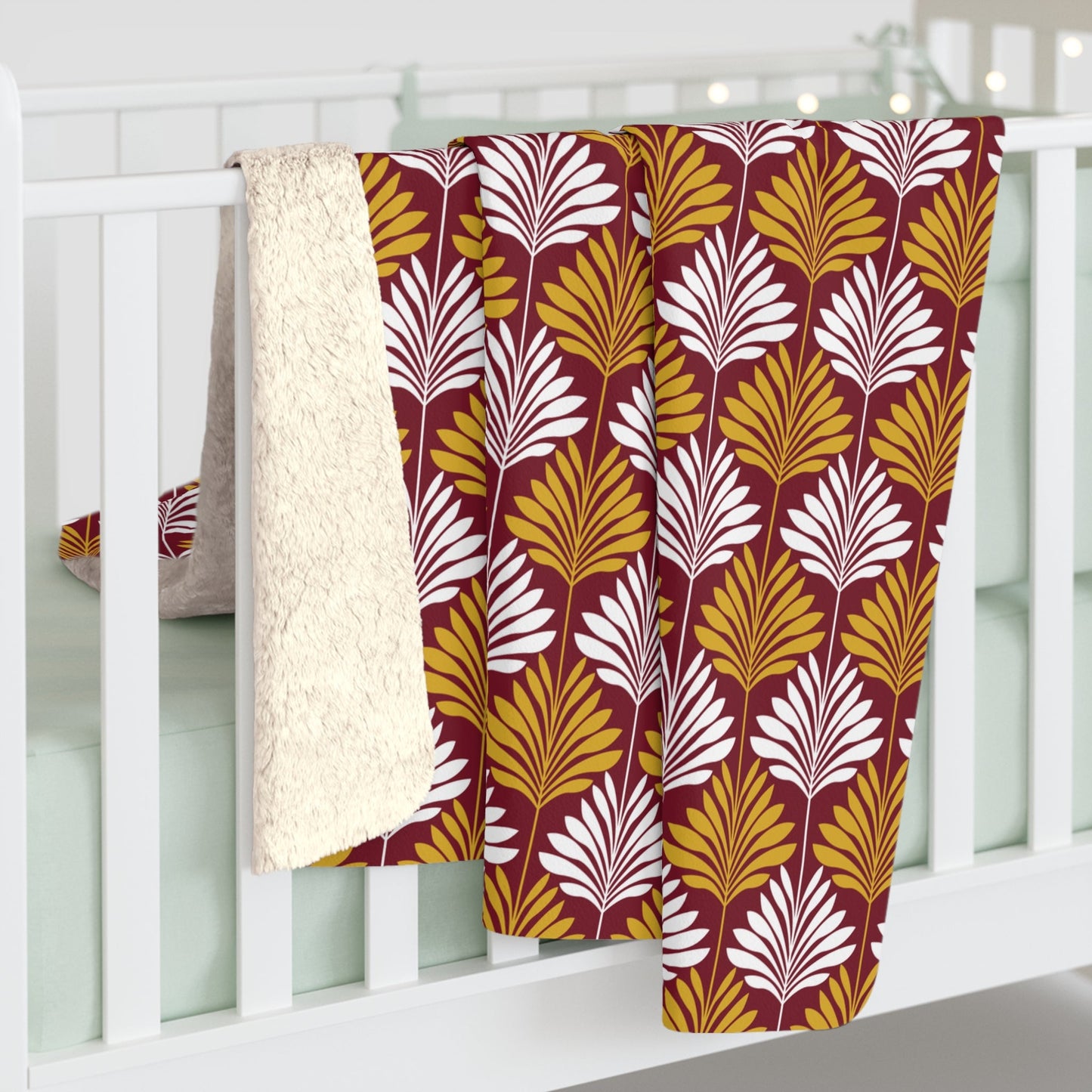 Sherpa Blanket | Red & Yellow | Deco