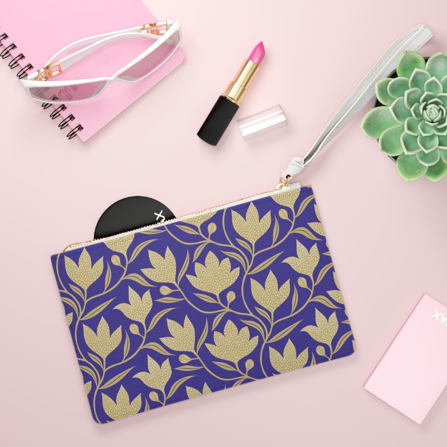 Clutch Bag | Purple & Gold | Magnolia
