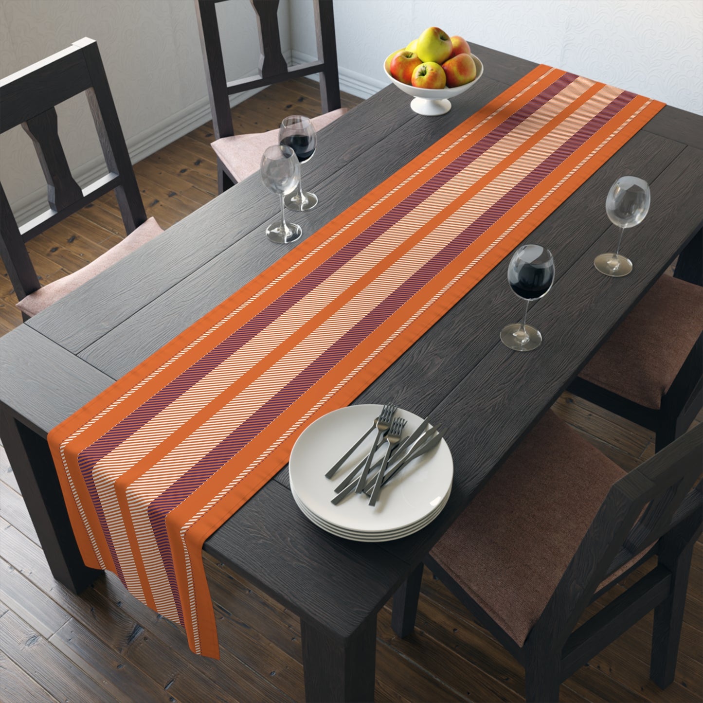 Table Runner | Clemson, South Carolina | Stripe