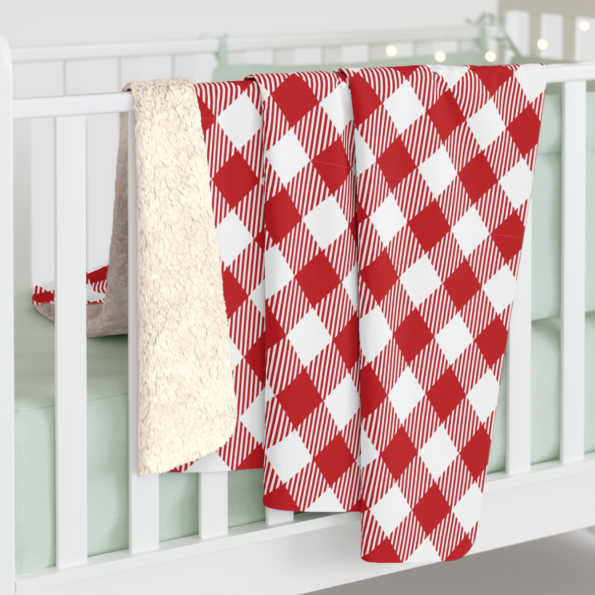 Sherpa Blanket | Madison, Wisconsin | Gingham