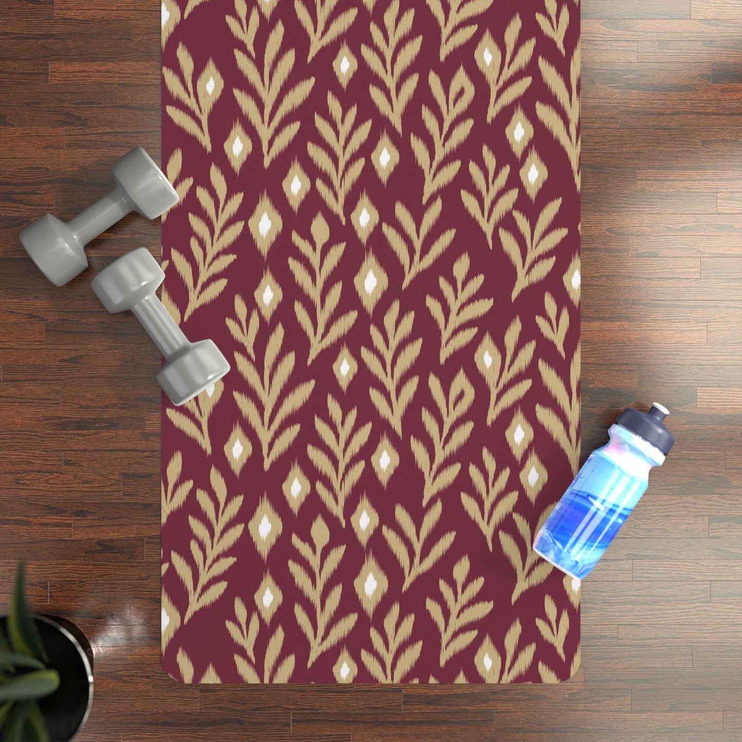 Yoga Mat | Maroon & Gold | Laurel