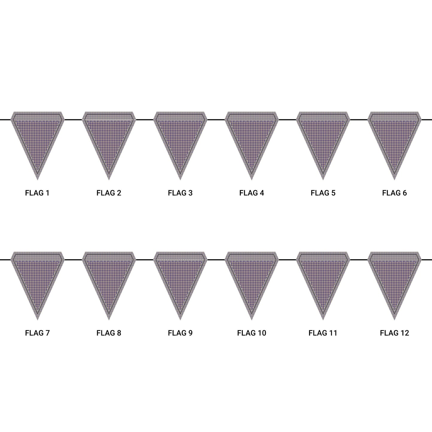 Flag Garland | Harrisonburg, Virginia | Houndstooth