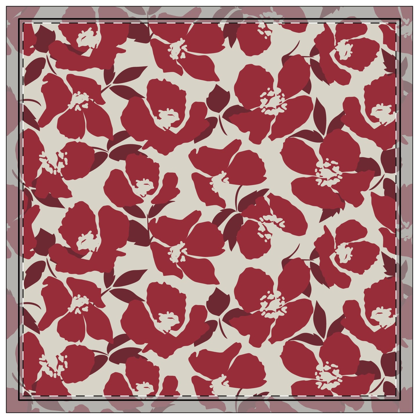 Napkin 4-set | Tuscaloosa, Alabama | Poppy