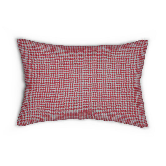 Pillow | Red & Gray | Houndstooth