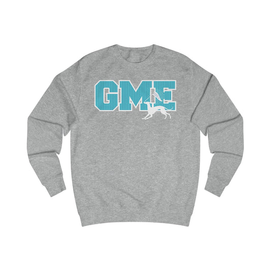 Adult Crewneck Sweatshirt | Greyhounds | Tartan Quilt Teal