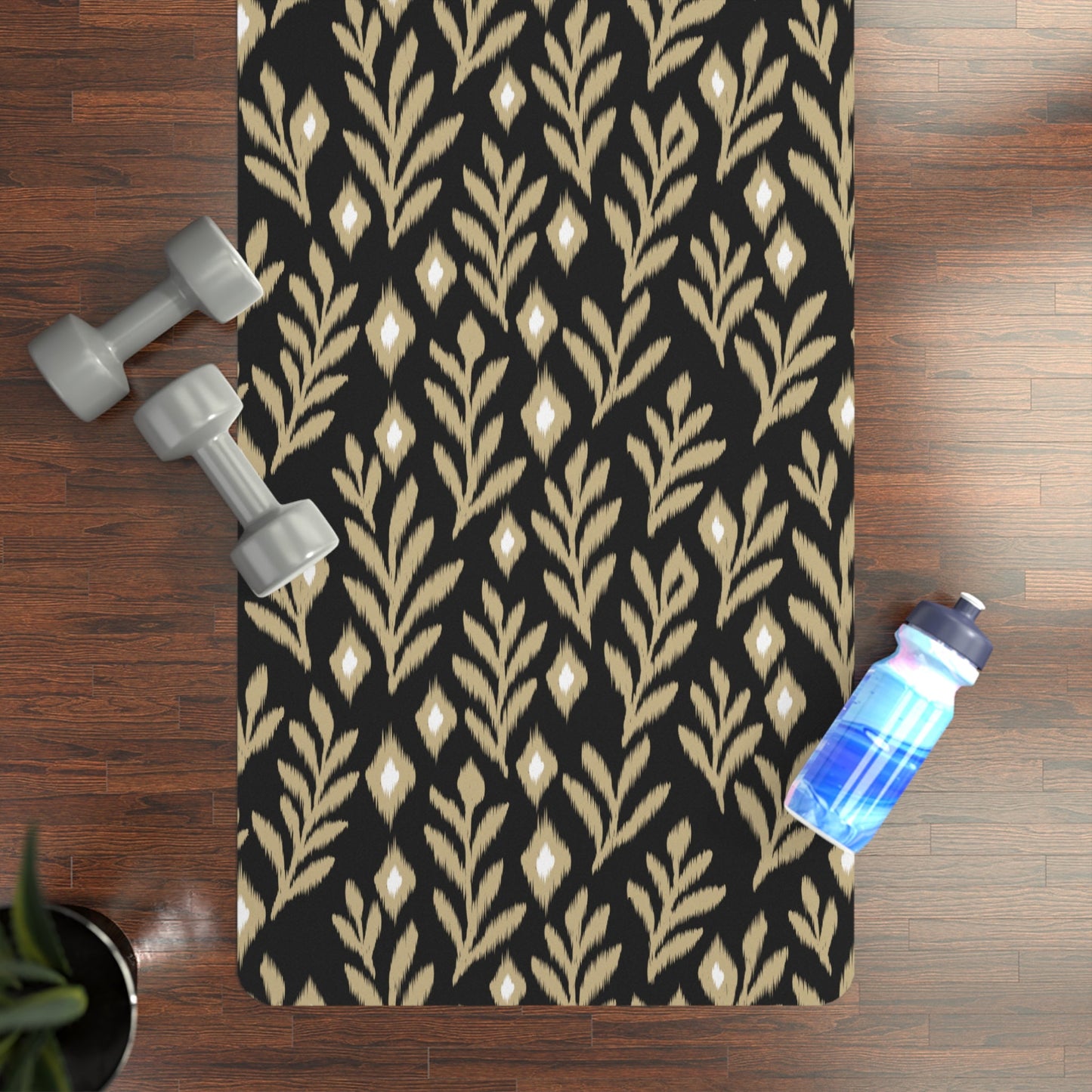 Yoga Mat | Black & Gold | Laurel
