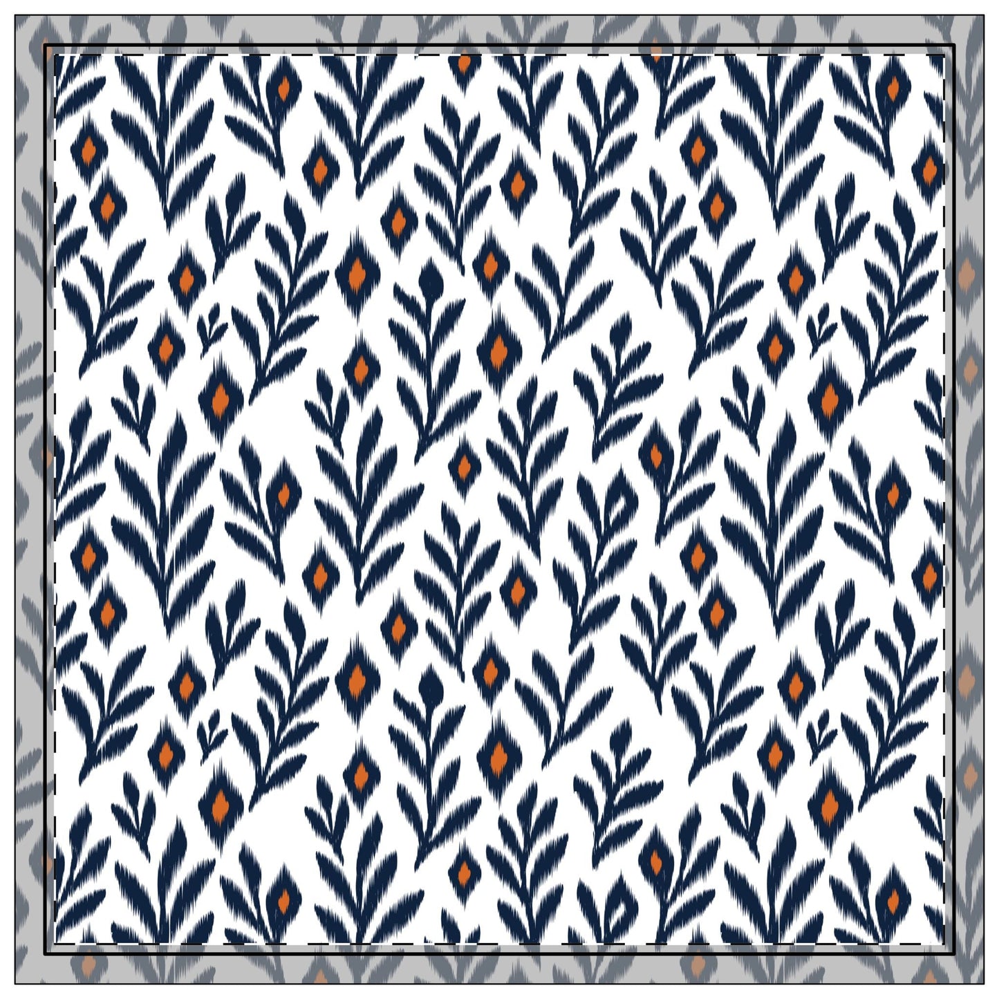 Napkins | Orange & Blue | Laurel