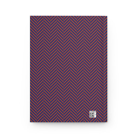 Journal | Bright Blue & Orange | Herringbone