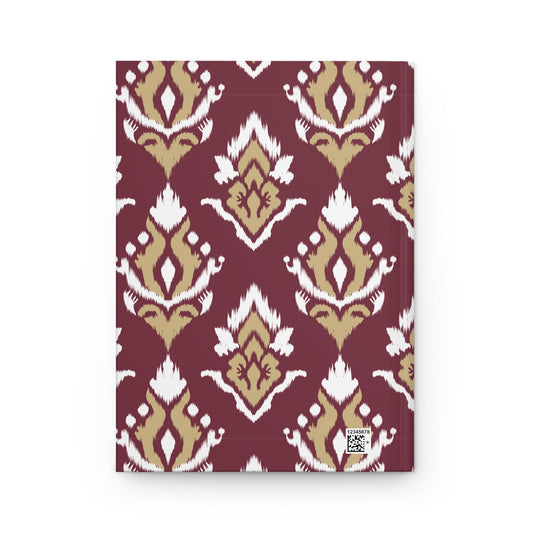 Journal | Maroon & Gold | Ikat