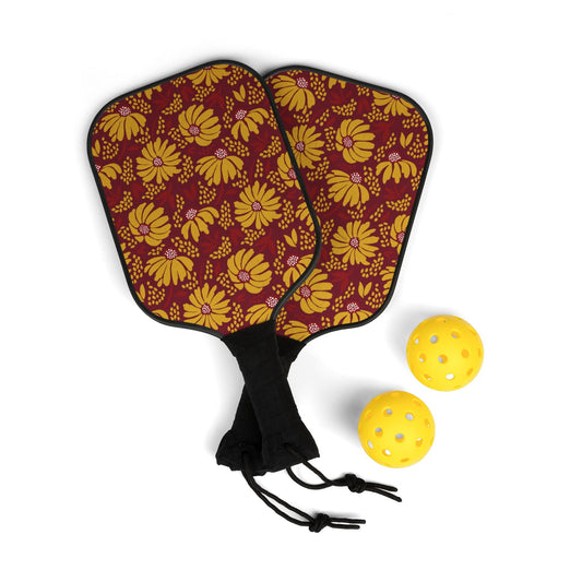 Pickleball Paddle Kit | Red & Yellow | Bellis