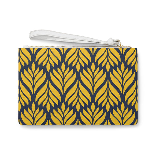 Clutch Bag | Yellow & Blue | Palm